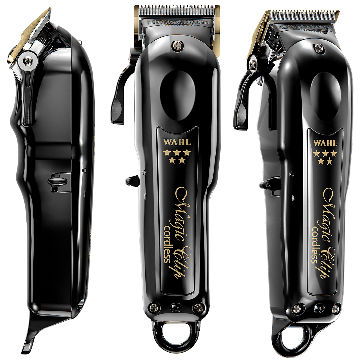 Kit Máquina de Cortar Cabelo Magic Clip Black Cordless + Detailer